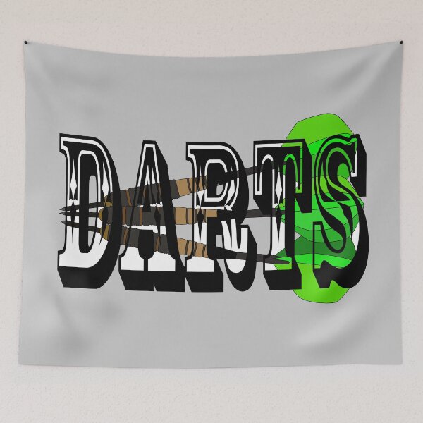 Item preview, Darts sport drawing designed and sold by Blondiabshop.