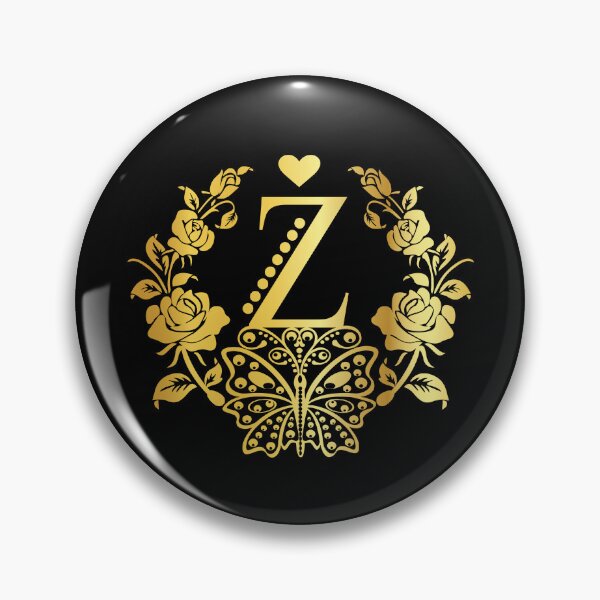 Item preview, Ornamental Letter Z, Rose Gold Butterfly, Gold Monogram Ornament designed and sold by PROMEN Creativity.