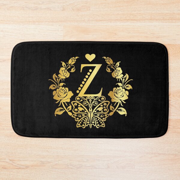 Item preview, Ornamental Letter Z, Rose Gold Butterfly, Gold Monogram Ornament designed and sold by PROMEN Creativity.