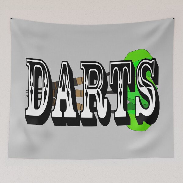Item preview, Darts sport drawing designed and sold by Blondiabshop.