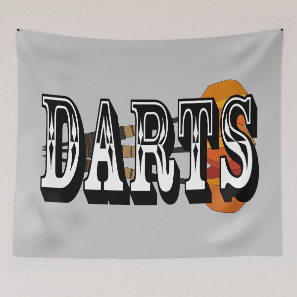 Item preview, Darts sport drawing designed and sold by Blondiabshop.