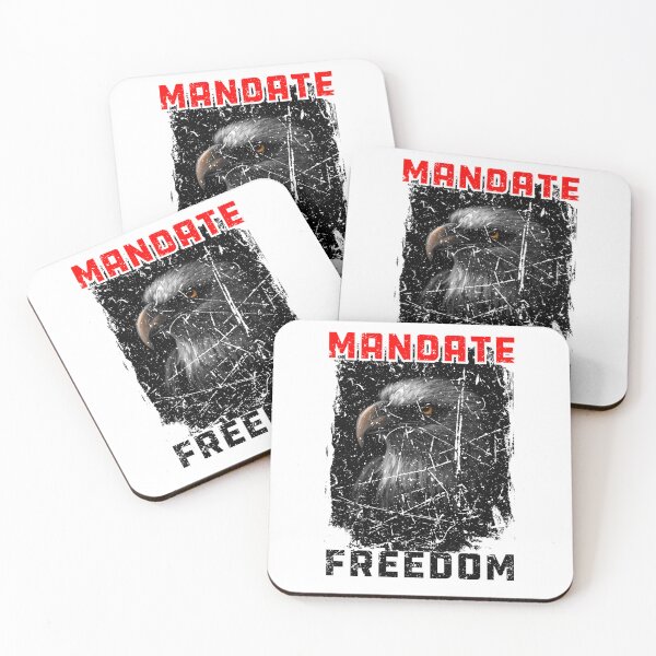Item preview, Mandate Freedom, American Eagle Red and white design designed and sold by Cheeky Companions.