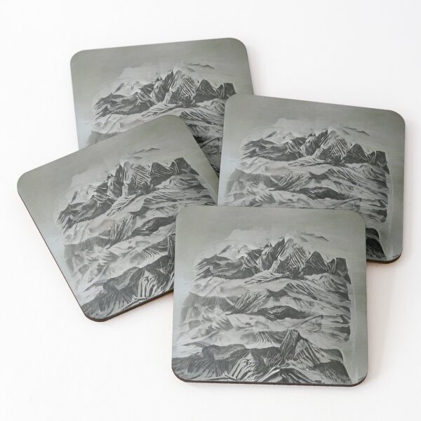 Item preview, Mountains Etching style Art designed and sold by NeuralProd.