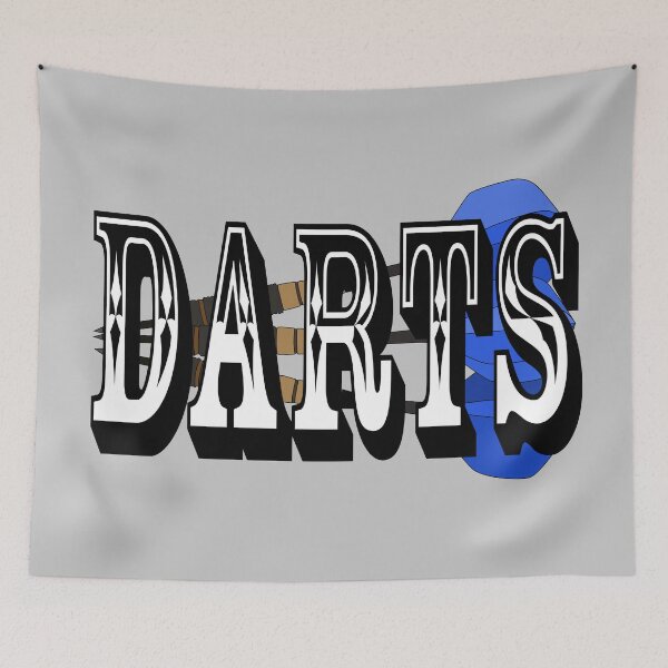 Item preview, Darts sport drawing designed and sold by Blondiabshop.