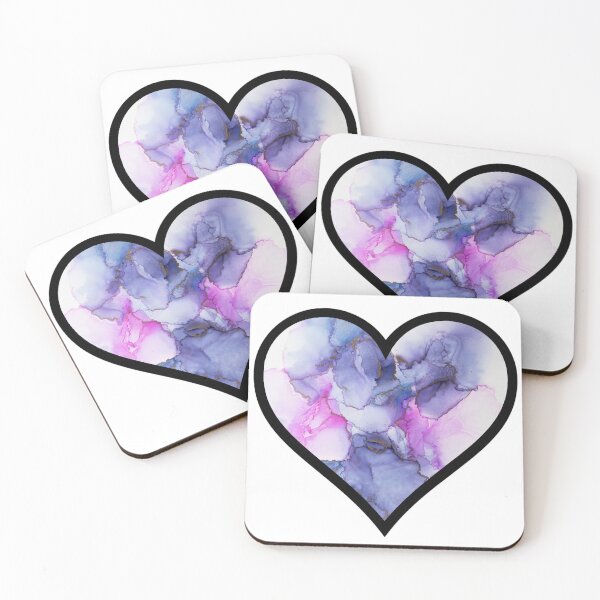 Item preview, Blue and Purple Watercolor Heart designed and sold by BuzzySpaceBee.