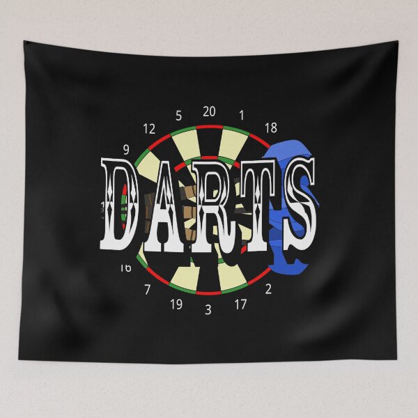 Item preview, Darts sport drawing designed and sold by Blondiabshop.