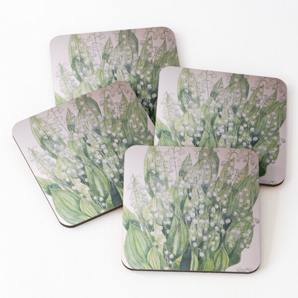 Item preview, Lily of the valley watercolour painting  designed and sold by esvb.