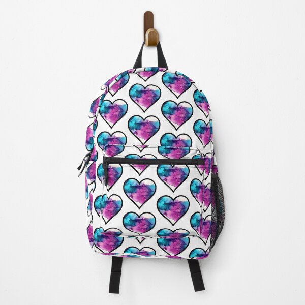 Item preview, Dark Teal and Purple Watercolor Heart designed and sold by BuzzySpaceBee.