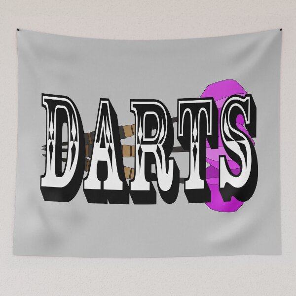 Item preview, Darts sport drawing designed and sold by Blondiabshop.