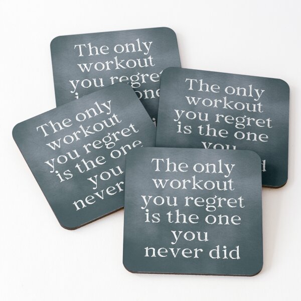 Item preview, The Only Workout Quote designed and sold by onepony.
