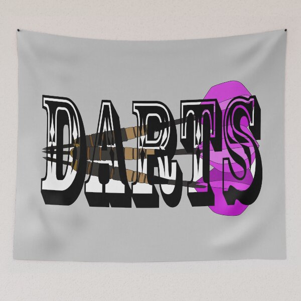 Item preview, Darts sport drawing designed and sold by Blondiabshop.