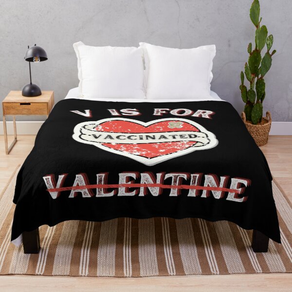 Item preview, V is for Vaccinated valentine 2022 designed and sold by Dunn Designs.