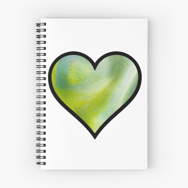 Item preview, Green Watercolor Heart designed and sold by BuzzySpaceBee.