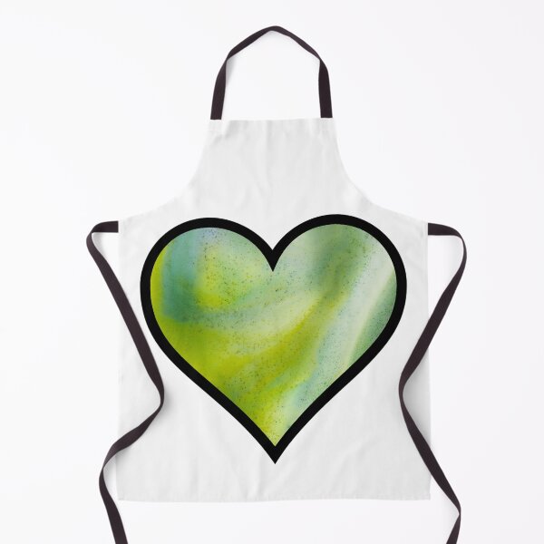 Item preview, Green Watercolor Heart designed and sold by BuzzySpaceBee.