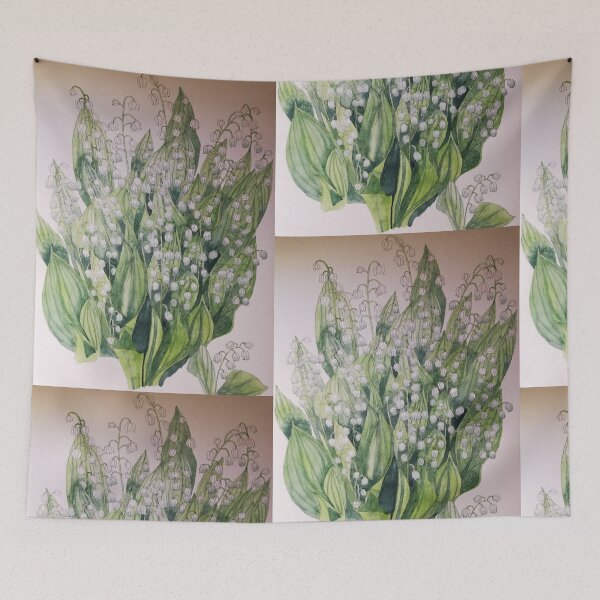 Item preview, Lily of the valley watercolour painting  designed and sold by esvb.