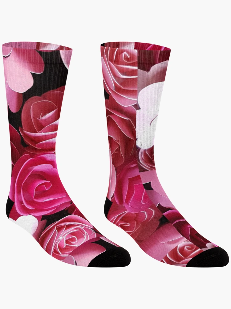 Thumbnail 3 of 5, Socks, Paper Roses designed and sold by DN Shop ★★★★★.