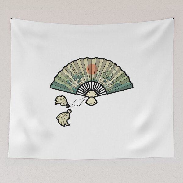 Item preview, fan with cranes designed and sold by Ulyana  Trehubava.