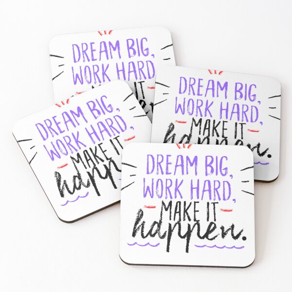 Item preview, Dream Big, Work Hard, Make It Happen designed and sold by mcdesignn.