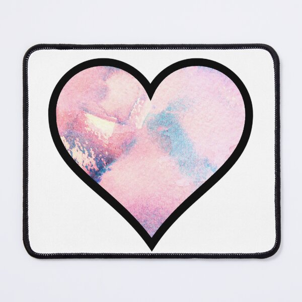 Item preview, Soft Pinks and Blues Watercolor Heart designed and sold by BuzzySpaceBee.