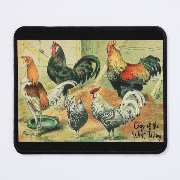 Item preview, Coqs Of The West Wing - Millot Oiseaux Vintage Revised Illustration designed and sold by molamode.