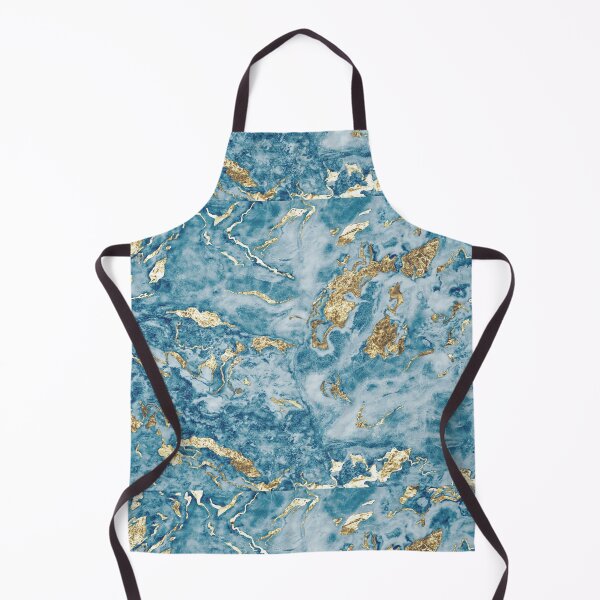 Item preview, Turquoise Blue & Gold Marble designed and sold by newburyboutique.