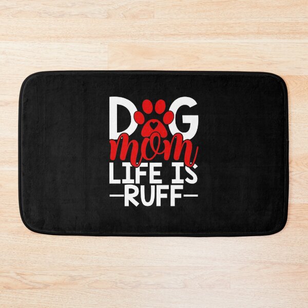 Item preview, Dog Mum Life is Ruff Animal Dog Lover Red Design, Funny Dog Mum Saying Valentines Day designed and sold by PrintOfi.