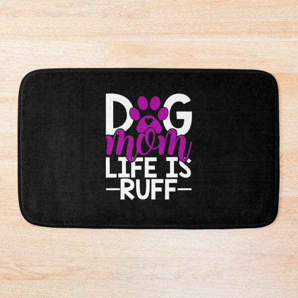 Item preview, Dog Mum Life is Ruff Animal Dog Lover Purple Design, Funny Dog Mum Saying Valentines Day designed and sold by PrintOfi.