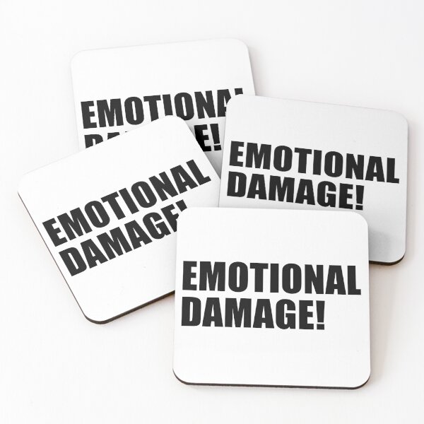 Item preview, Emotional Damage Black Text designed and sold by RaybenMedia.