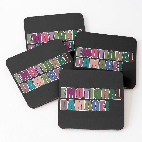 Item preview, Emotional Damage Multicolor Text designed and sold by RaybenMedia.