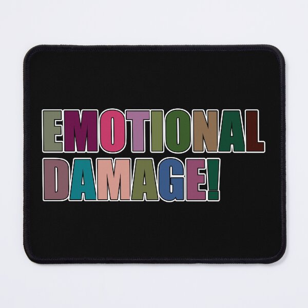 Item preview, Emotional Damage Multicolor Text designed and sold by RaybenMedia.