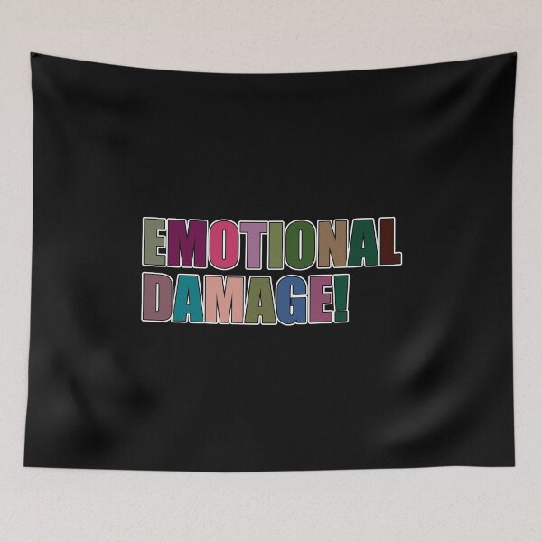 Item preview, Emotional Damage Multicolor Text designed and sold by RaybenMedia.