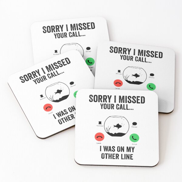 Item preview, Funny Sorry I Missed Your Call Was On Other Line, Aquarium Keeping gift  designed and sold by teesBYAlioui.
