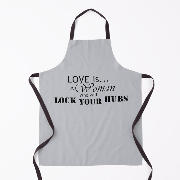 Item preview, LOVE is...A woman who will lock your hubs! Black text designed and sold by MountMercantile.