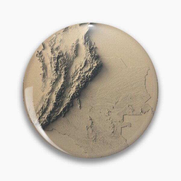 Item preview, Colombia Relief Map 3D digitally-rendered designed and sold by ThinkAboutMaps.