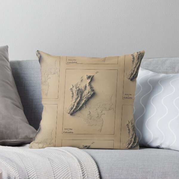 Item preview, Colombia Relief Map 3D digitally-rendered designed and sold by ThinkAboutMaps.