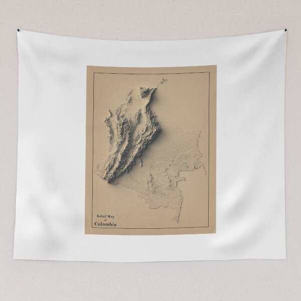 Item preview, Colombia Relief Map 3D digitally-rendered designed and sold by ThinkAboutMaps.