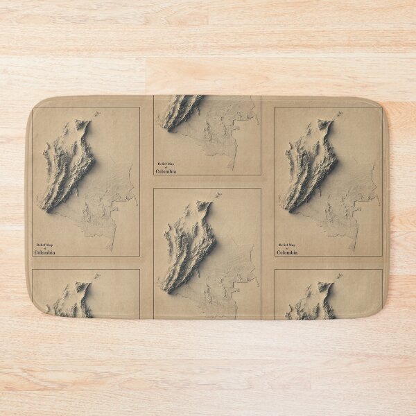 Item preview, Colombia Relief Map 3D digitally-rendered designed and sold by ThinkAboutMaps.