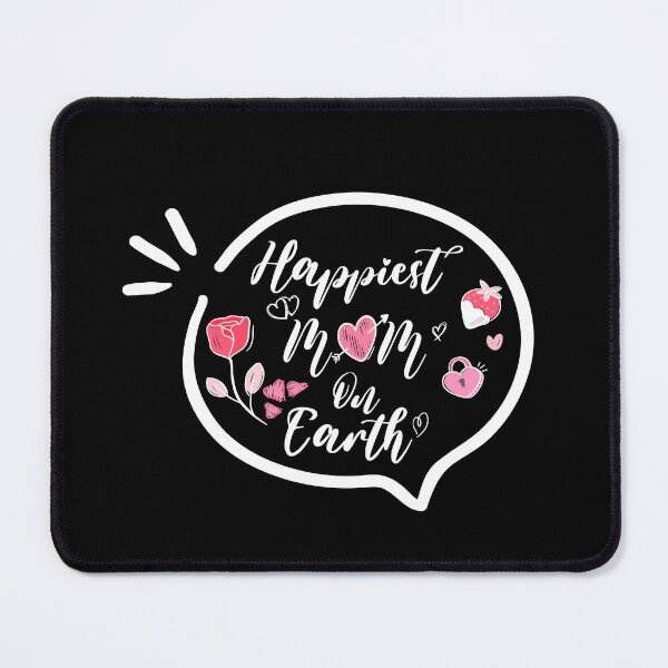 Item preview, Happiest Mom On Earth,Funny Mother's day Tees Essential, Mother's Day Gift. designed and sold by El-kournafi.