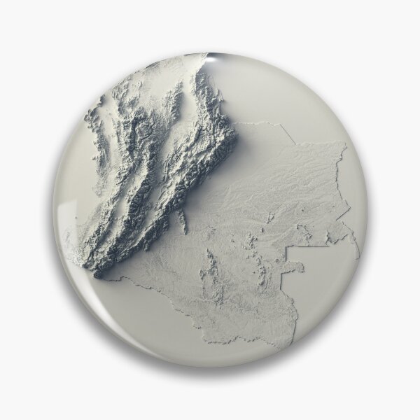 Item preview, Colombia Relief Map 3D digitally-rendered designed and sold by ThinkAboutMaps.