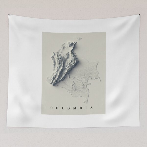 Item preview, Colombia Relief Map 3D digitally-rendered designed and sold by ThinkAboutMaps.