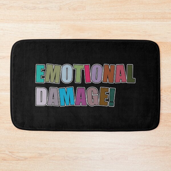 Item preview, Emotional Damage Multicolor Zigzag Text designed and sold by RaybenMedia.
