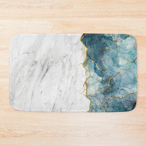 Item preview, White and Blue Marble designed and sold by BanksyNB.