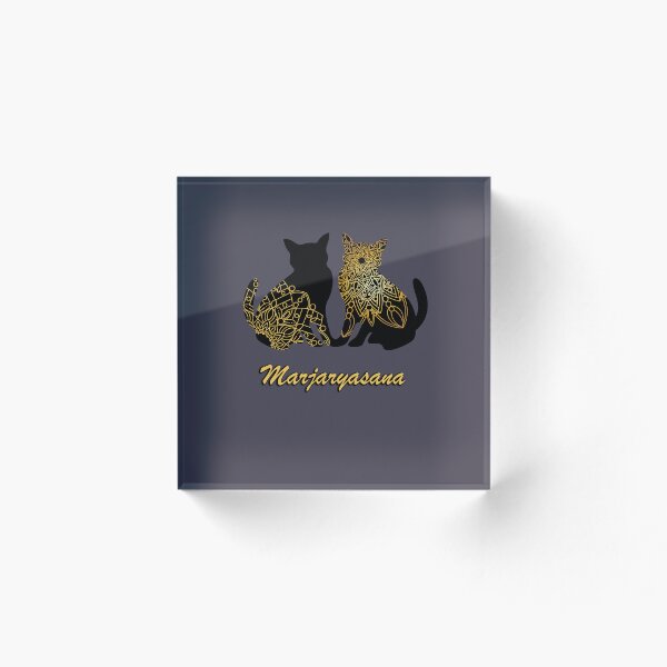 Artikelvorschau, Yoga-Mandala-Katzen-Pose-Design ... Marjaryasana. entworfen und verkauft von M-Infinite.