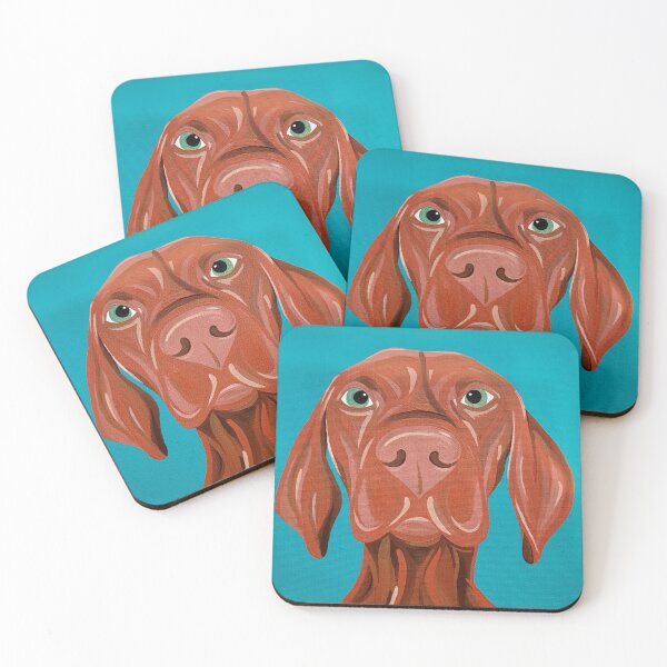 Item preview, Vizsla painting designed and sold by jengeecreations.