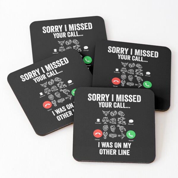 Item preview, Funny Sorry I Missed Your Call Was On Other Line, Astrology gift  designed and sold by teesBYAlioui.