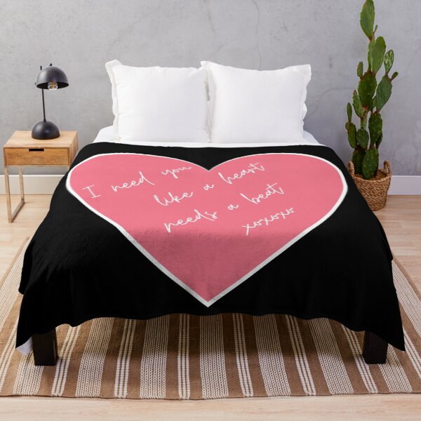 Item preview, I Need You Like A Heart Needs A Beat. Punny Valentine's Day Quote. designed and sold by That Cheeky Tee.