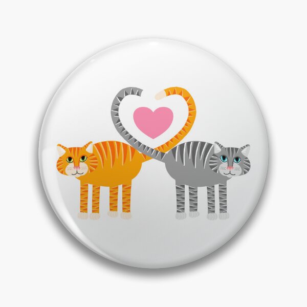 Item preview, Happy Meowentines Day - Cat Heart Tails designed and sold by CraftedbyJK.