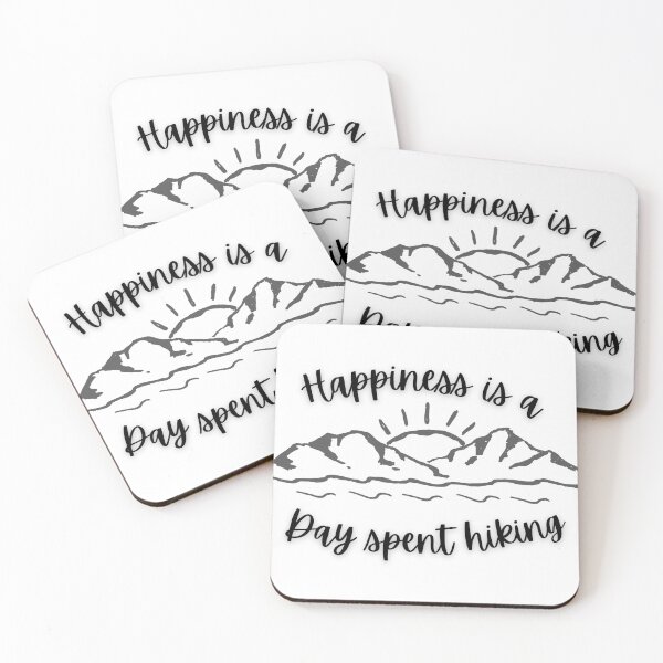 Item preview, Happiness is a day spent hiking designed and sold by Vicsdesignsart.