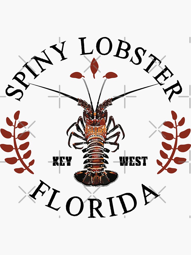 "Spiny Lobster Key West Florida Vintage Rock Spiny Lobster Seafood