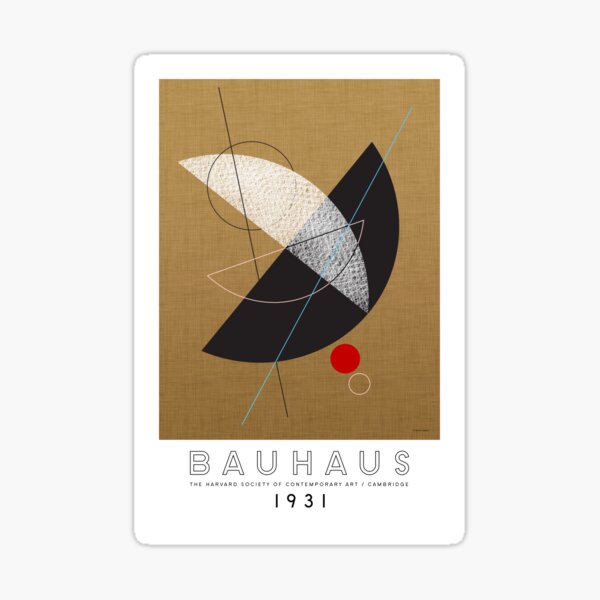 Bauhaus Composition I Poster Sticker